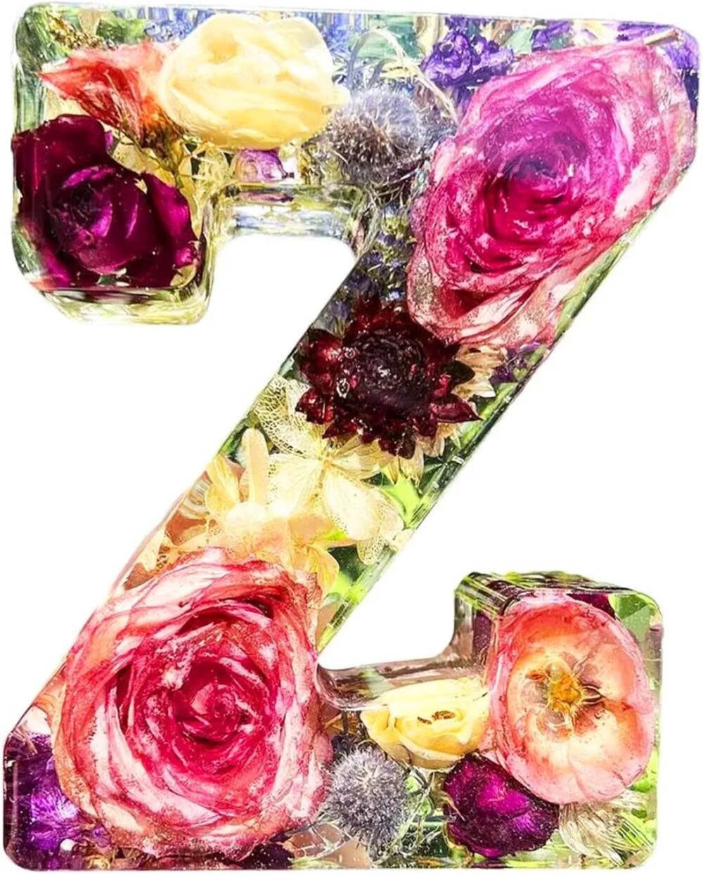 Floral Resin Night Light Embossed Resin Letters with LED Lights, 2024 New Illuminated Letter Signs - Image 36