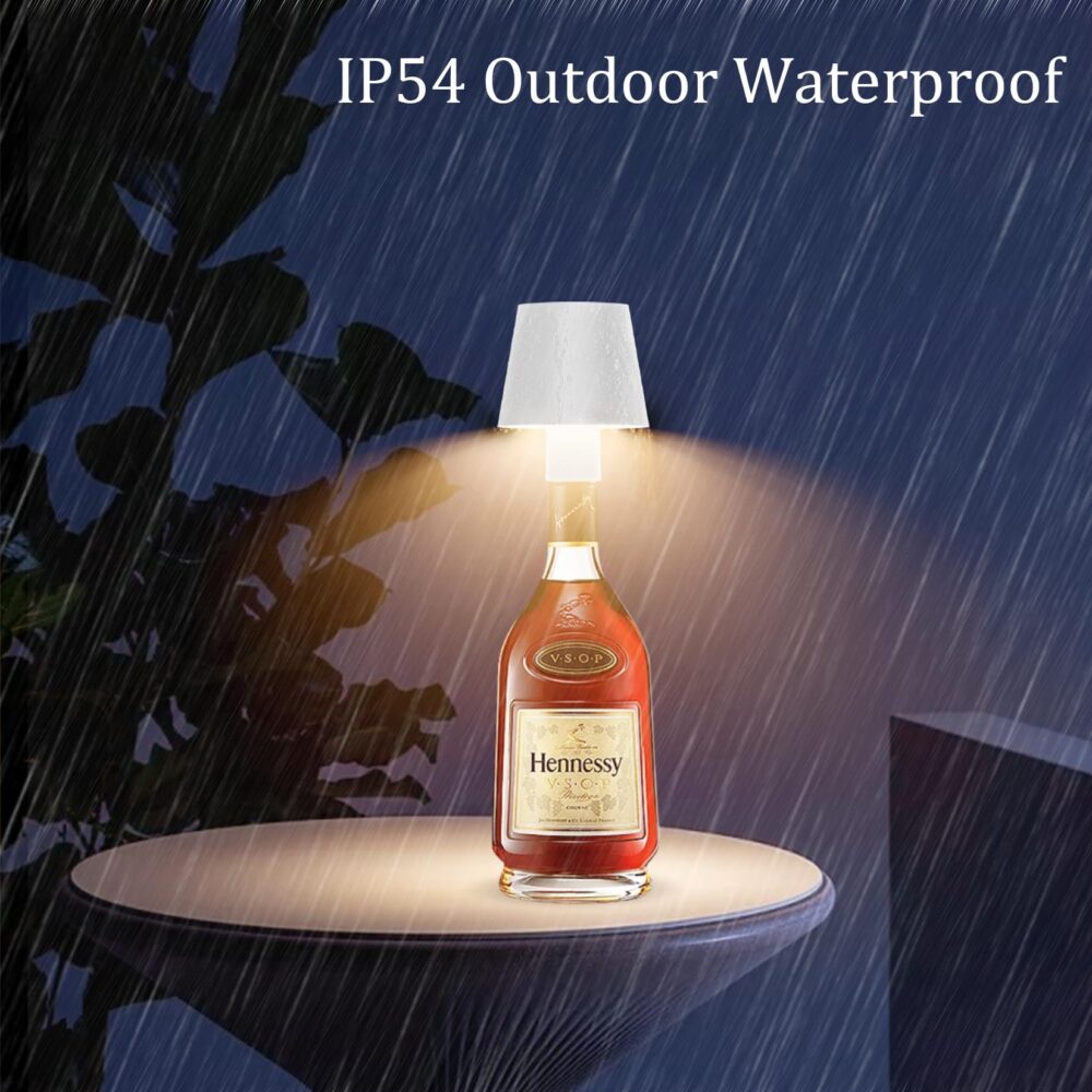Wireless Bottle Lamp 2024 New 3 Color Stepless Dimming Bottle Lamp Wireless Charging Outdoor Rechargeable Touch Lamp Table Lamp Bar Lamp - Image 5