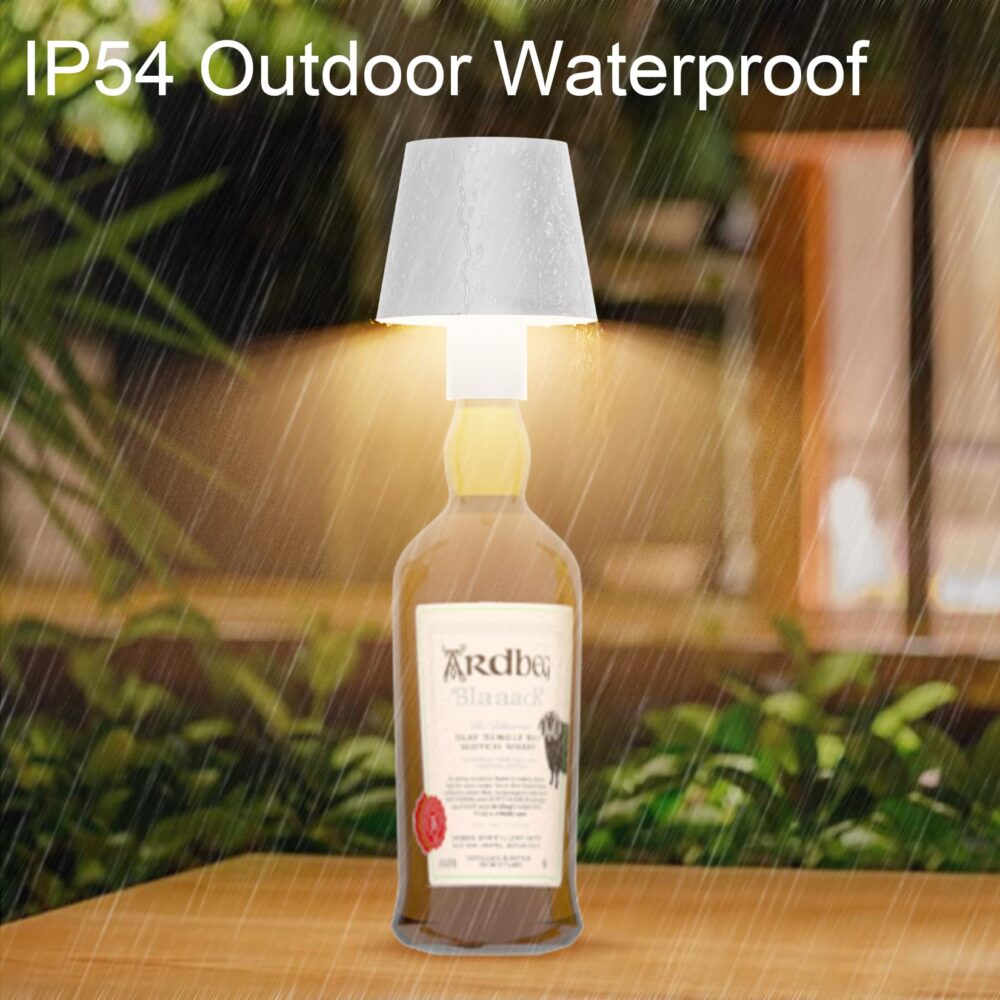 Wireless Bottle Lamp 2024 New 3 Color Stepless Dimming Bottle Lamp Wireless Charging Outdoor Rechargeable Touch Lamp Table Lamp Bar Lamp - Image 10