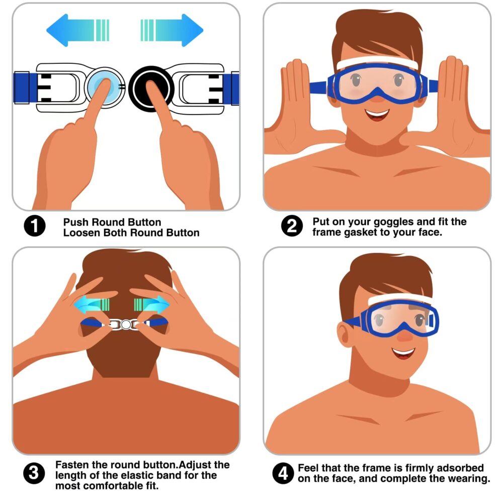 Braylin Adult Swim Goggles, Wide View Swim Goggles for Men Women Youth Teen, Anti-Fog & UV , Over 15 - Image 10