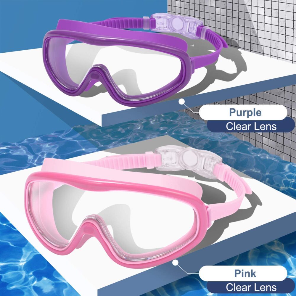 Braylin Adult Swim Goggles, Wide View Swim Goggles for Men Women Youth Teen, Anti-Fog & UV , Over 15 - Image 12