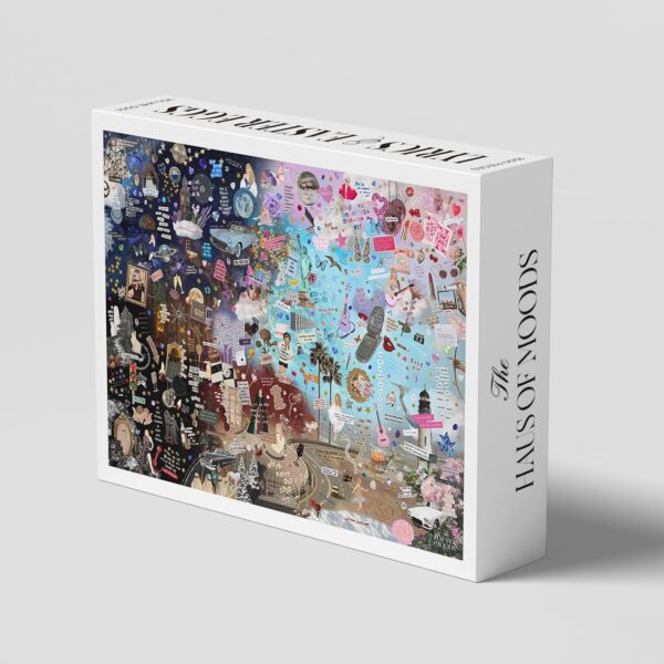 ERAS Themed Easter Egg & Lyrics Jigsaw Puzzle 20" x 30" (500Piece), Puzzle Fun Game for Adult Kids, Official Haus of Moods, Gift for Music Fans, Album Pop Singer Graphic Puzzle 2024