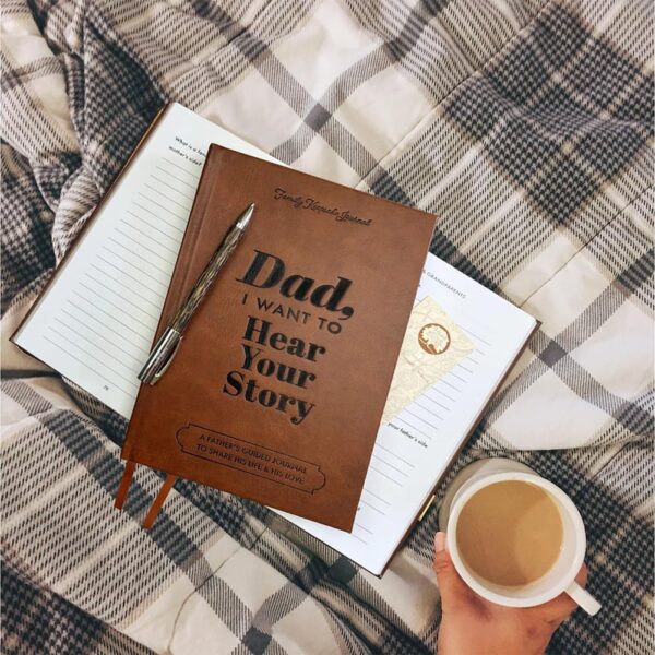 Dad, I Want to Hear Your Story Heirloom Edition, Dad Whats Your Story Journal, A Father's Guided Journal, Dad I Want to Hear Your Story Journal Leather, Dad Story Journaling Notebooks