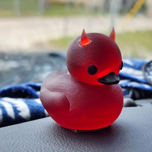 Lil' Devil Ducky, Dark Satanic Duck Gothic Gifts, Halloween Lil' Devil Ducky Desktop Decor, Car Decoration, Dashboard Duck Decoration, Mini Duck Figurines, Desktop Decoration Gifts