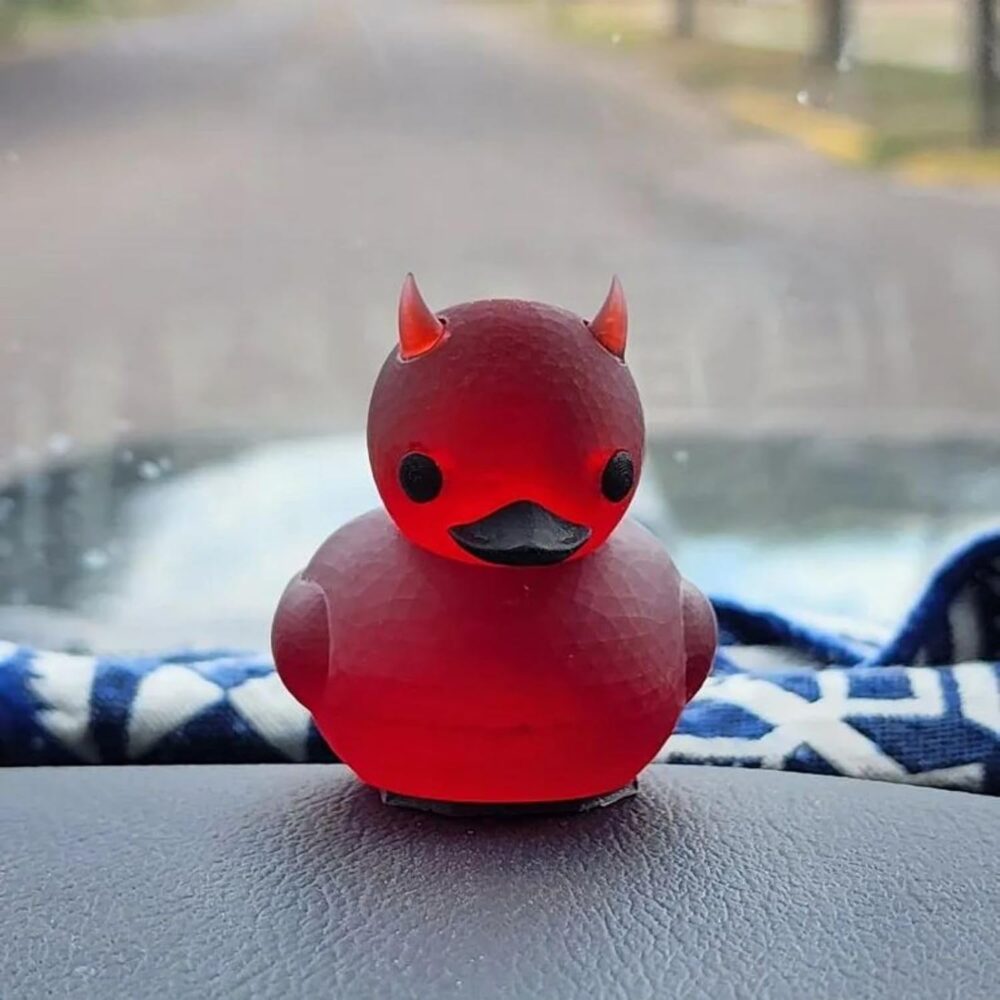 Lil' Devil Ducky, Dark Satanic Duck Gothic Gifts, Halloween Lil' Devil Ducky Desktop Decor, Car Decoration, Dashboard Duck Decoration, Mini Duck Figurines, Desktop Decoration Gifts - Image 4