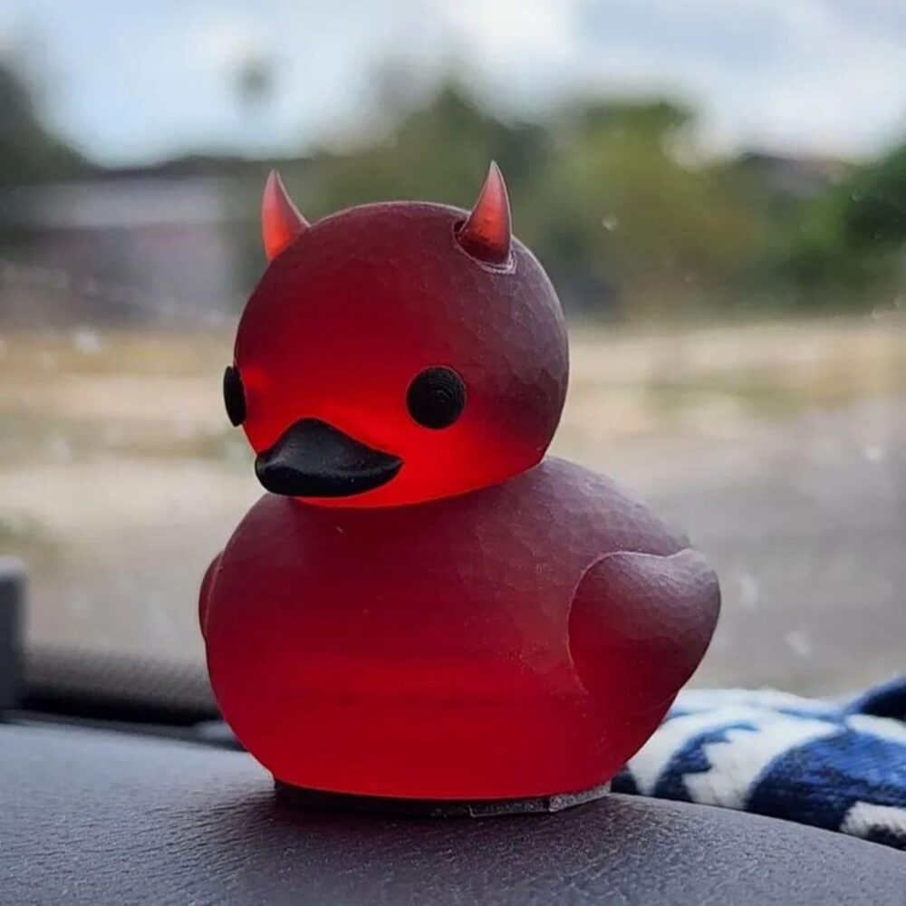 Lil' Devil Ducky, Dark Satanic Duck Gothic Gifts, Halloween Lil' Devil Ducky Desktop Decor, Car Decoration, Dashboard Duck Decoration, Mini Duck Figurines, Desktop Decoration Gifts - Image 6