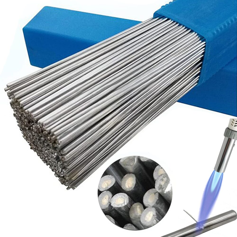 30PCS Solution Welding Flux-Cored Rods Metal Universal Welding Wire 1.6mma, Flux Core Welding Wire, Low Temperature Easy Melt Aluminum Welding Rods No Flux Required