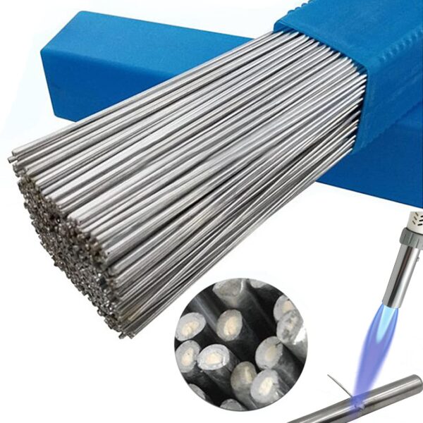 30PCS Solution Welding Flux-Cored Rods Metal Universal Welding Wire 1.6mma, Flux Core Welding Wire, Low Temperature Easy Melt Aluminum Welding Rods No Flux Required