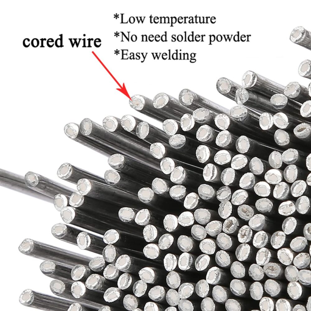 30PCS Solution Welding Flux-Cored Rods Metal Universal Welding Wire 1.6mma, Flux Core Welding Wire, Low Temperature Easy Melt Aluminum Welding Rods No Flux Required - Image 3
