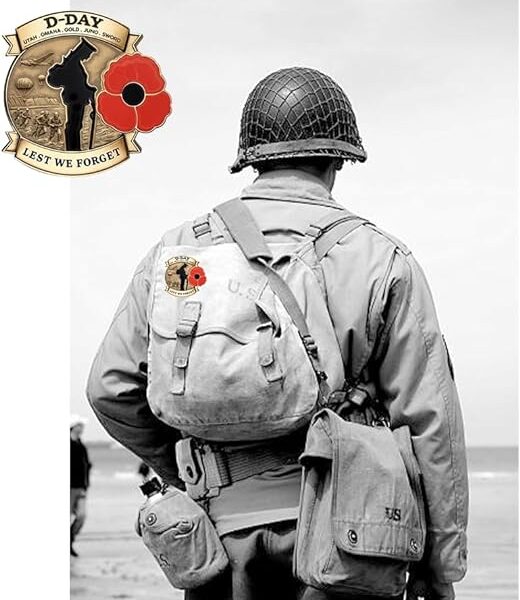 D-Day 80th Anniversary Commemorative Badge Limited Edition D-Day Commemorative Badge, 80th Anniversary D-Day Badge - Image 8