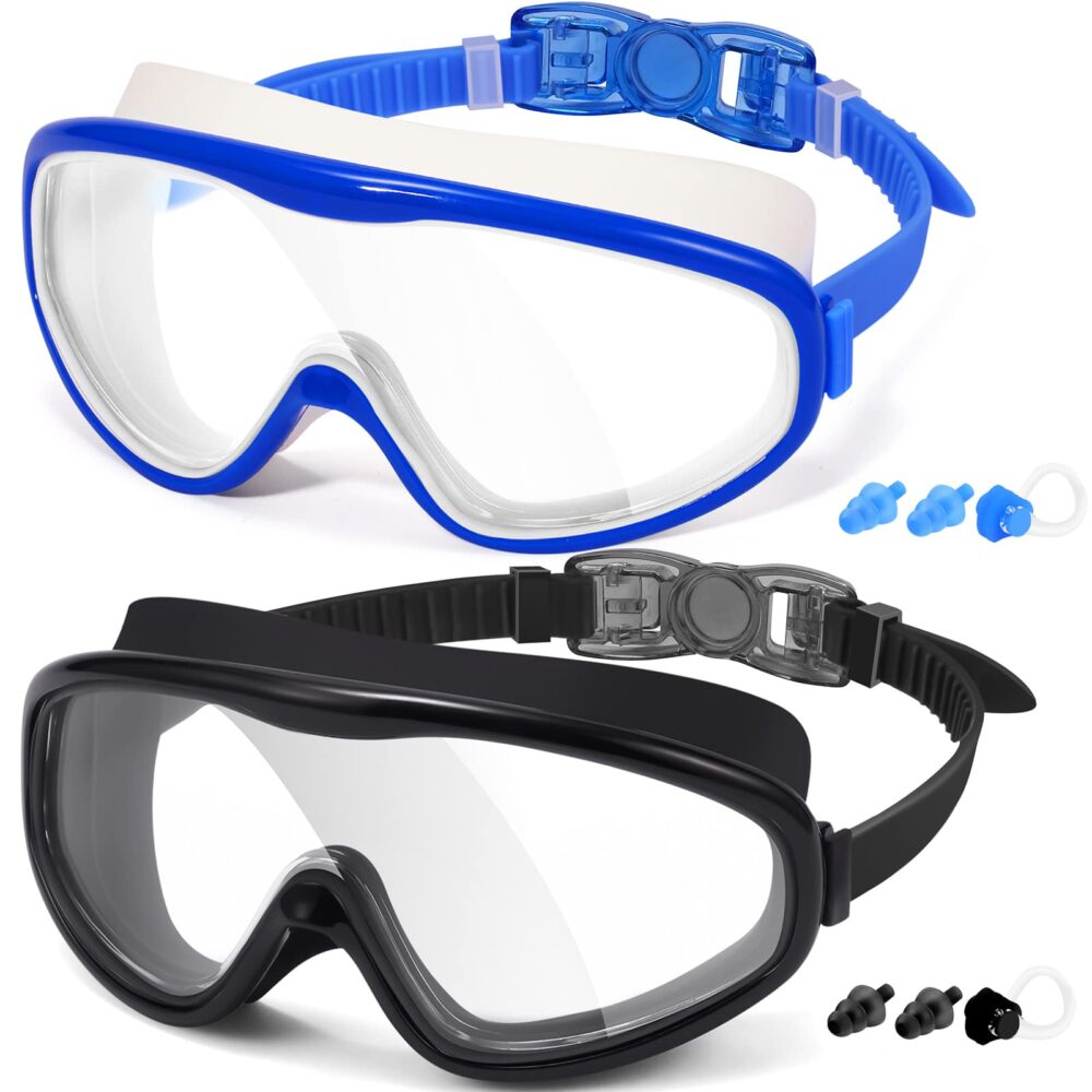 Braylin Adult Swim Goggles, Wide View Swim Goggles for Men Women Youth Teen, Anti-Fog & UV , Over 15 - Image 16