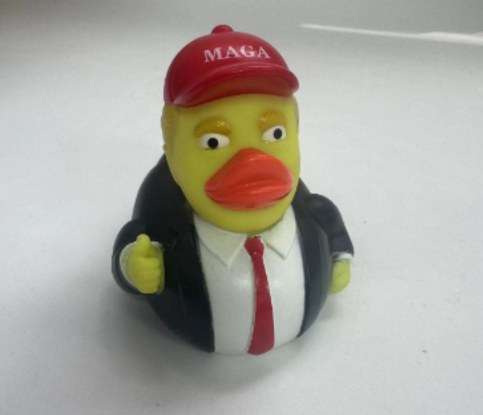 2024 Latest Funny Double Middle Finger Ducks: Donald Trump Yellow Duck Doll Funny Baby Toys Ducky for Jeeps Fist Pump Funny Duck Toy Kids Jeep Ducks Gifts - Like Trump Duck
