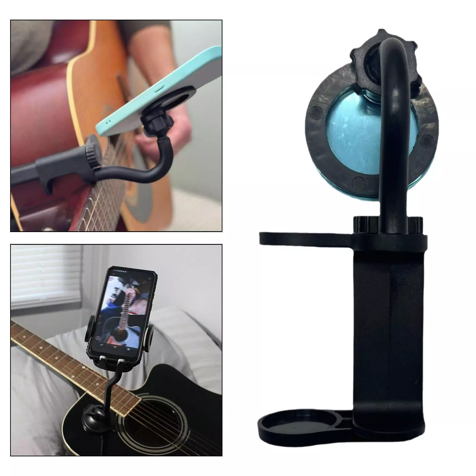 Guitar or Ukulele Magnetic Phone Holder