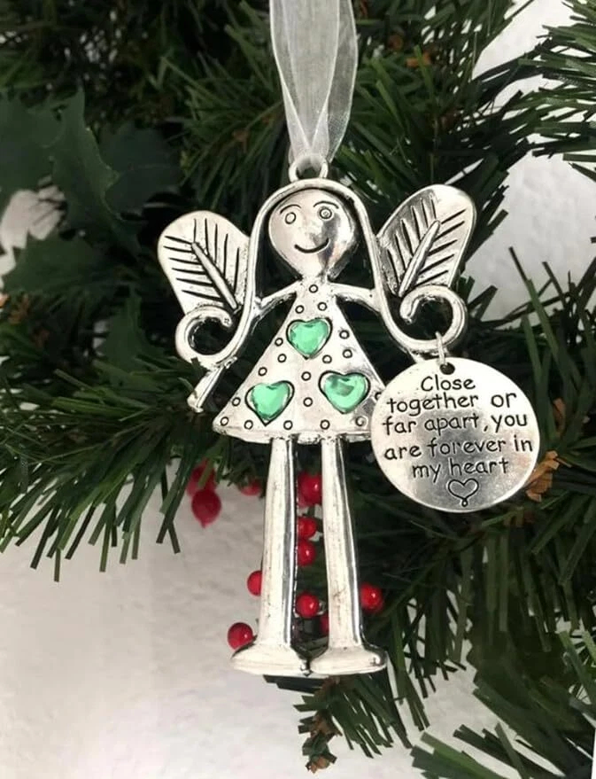 Angel Friendship Ornament Gift-Best Friend Gift - Close together or far apart,you are forever in my heart