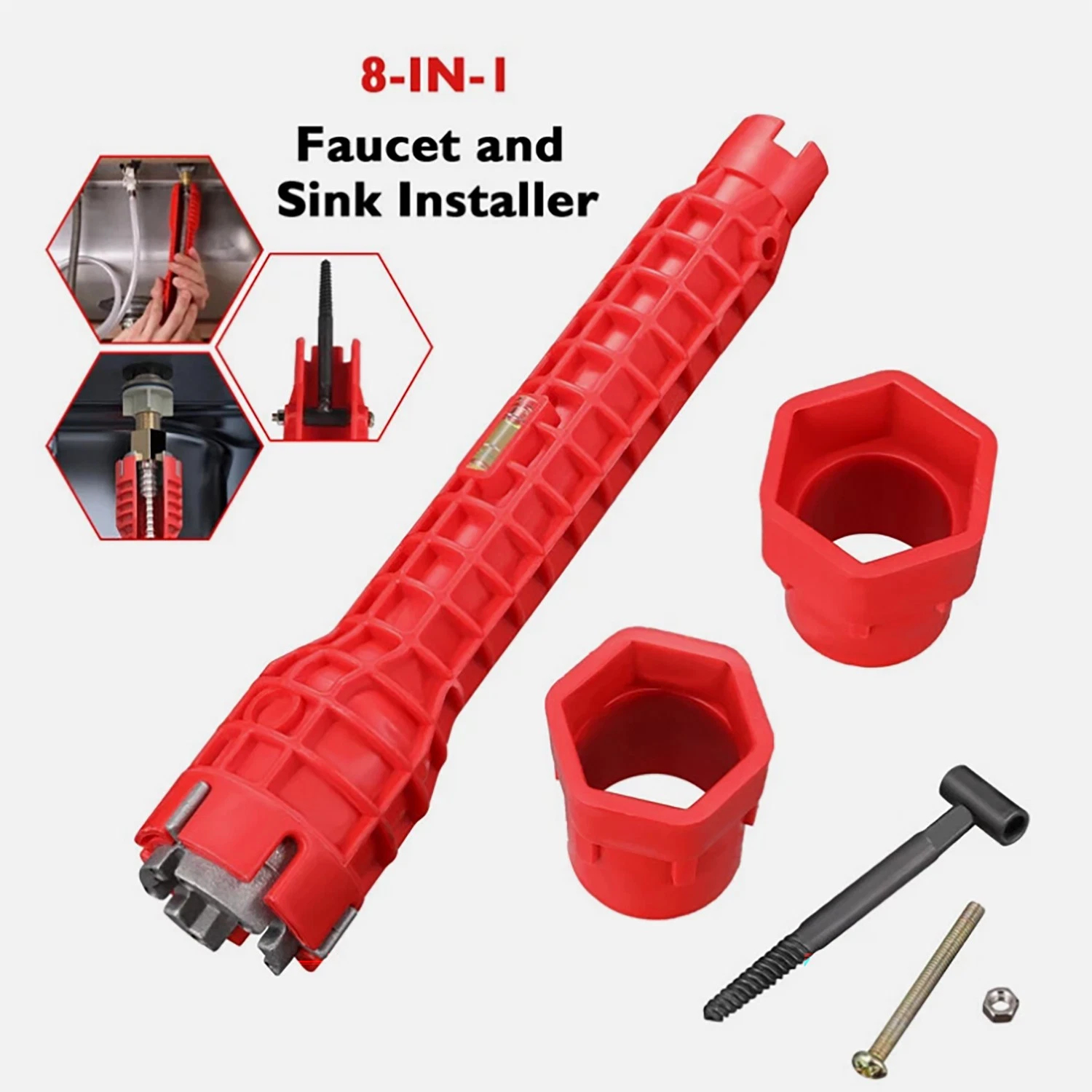 8-in-1 Sink Wrench!
