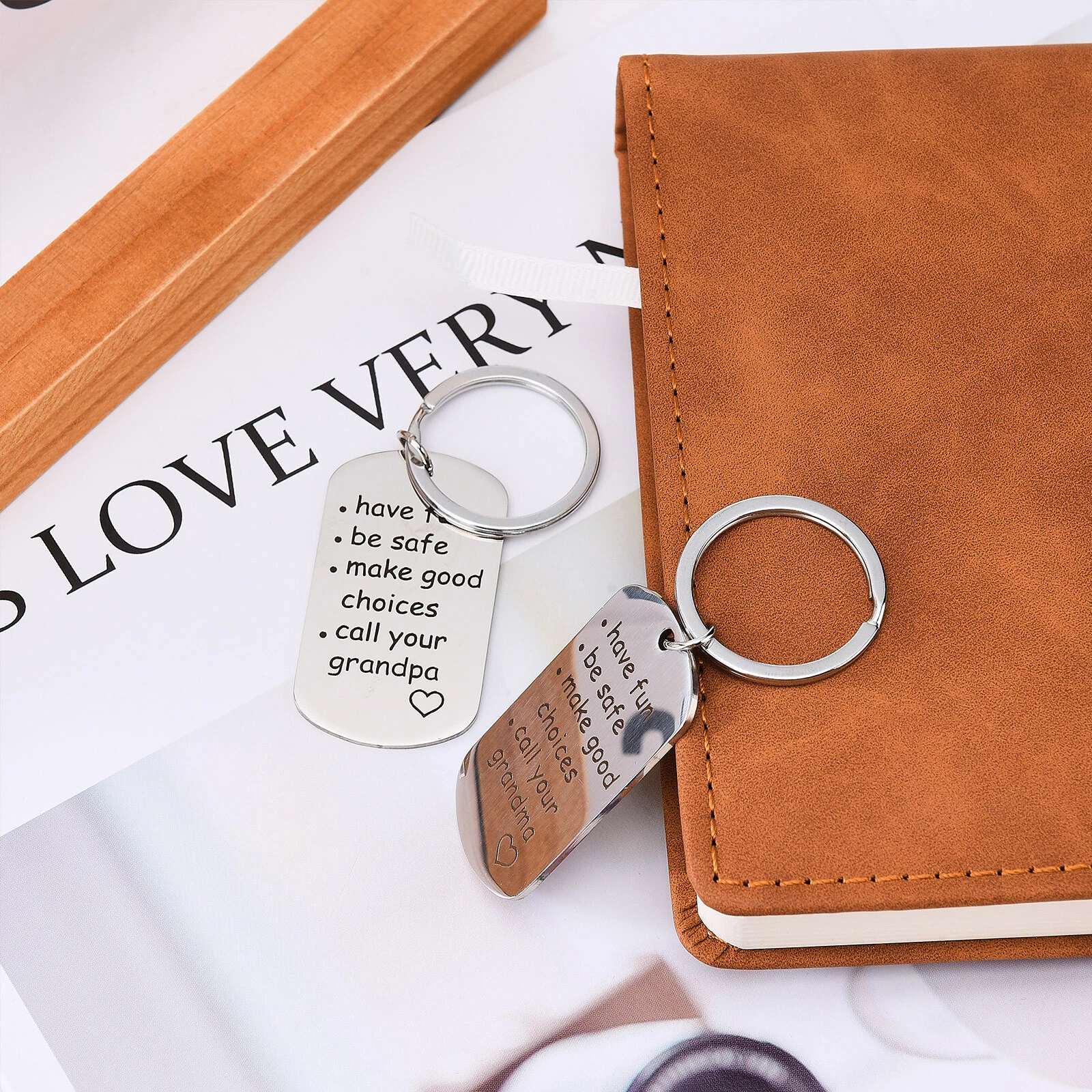 Have Fun, Be Safe, Make Good Choices and Call Your Grandma/Grandpa Keychain - Image 4