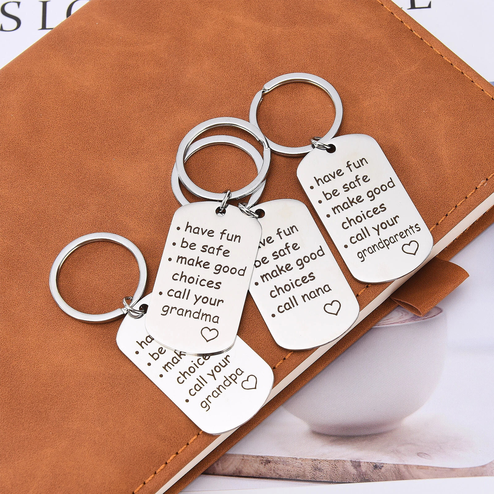Have Fun, Be Safe, Make Good Choices and Call Your Grandma/Grandpa Keychain - Image 10
