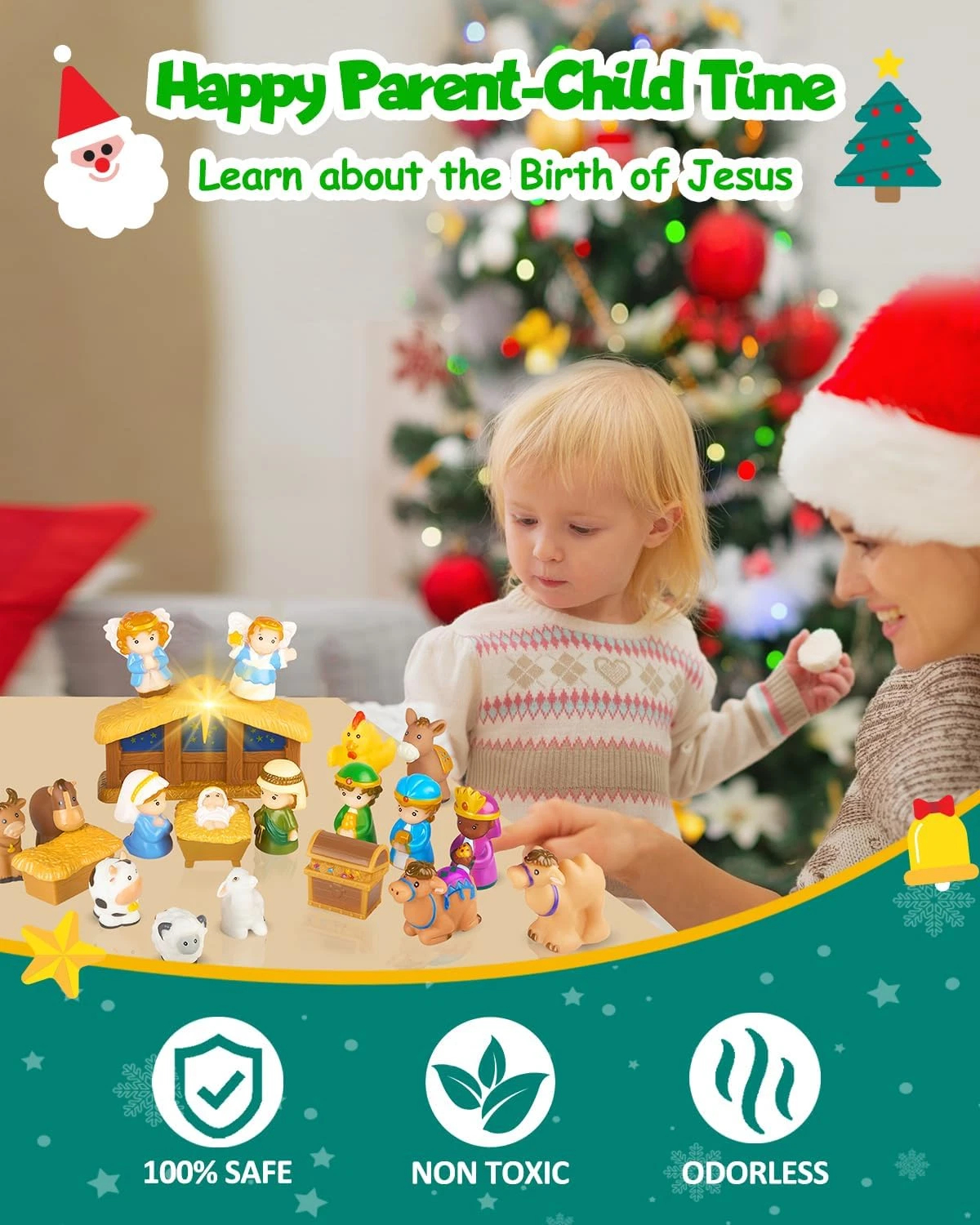 🏆#1 Bestselling - 2025 Nativity Advent Calendar (25pcs) 💯NONTOXIC & ODORLESS - Image 3